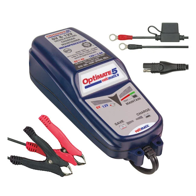 TecMate Optimate 5 Volt Matic 6/12V acculader