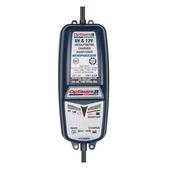 TecMate Optimate 5 Volt Matic 6/12V acculader