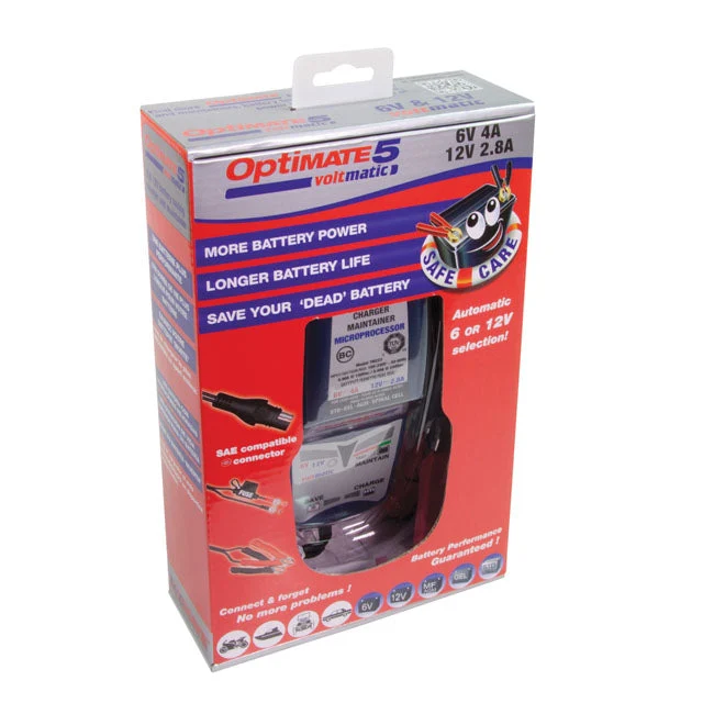 TecMate Optimate 5 Volt Matic 6/12V acculader