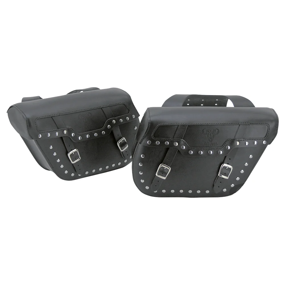 Texas Leather Throw-Over universele zadeltassen voor motorfietsen
