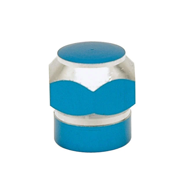 Trik Tropz Ventieldopjes Alloy Twotone Hex Blauw