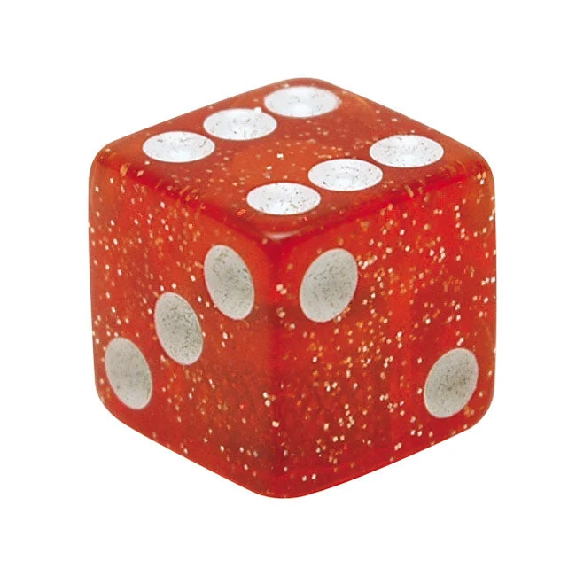 Trik Tropz Ventieldopjes Dobbelsteen Rood Glitter