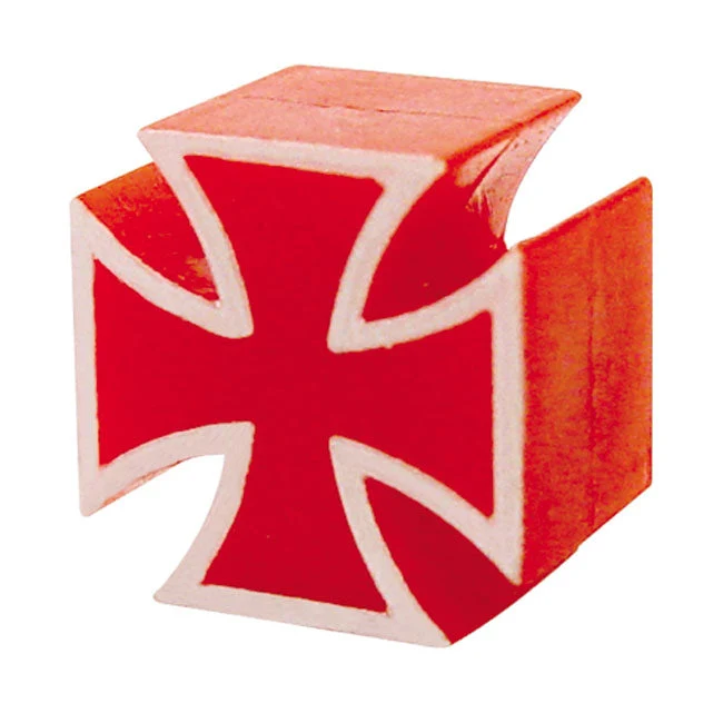 Trik Tropz Ventieldopjes Maltezer Kruis Rood