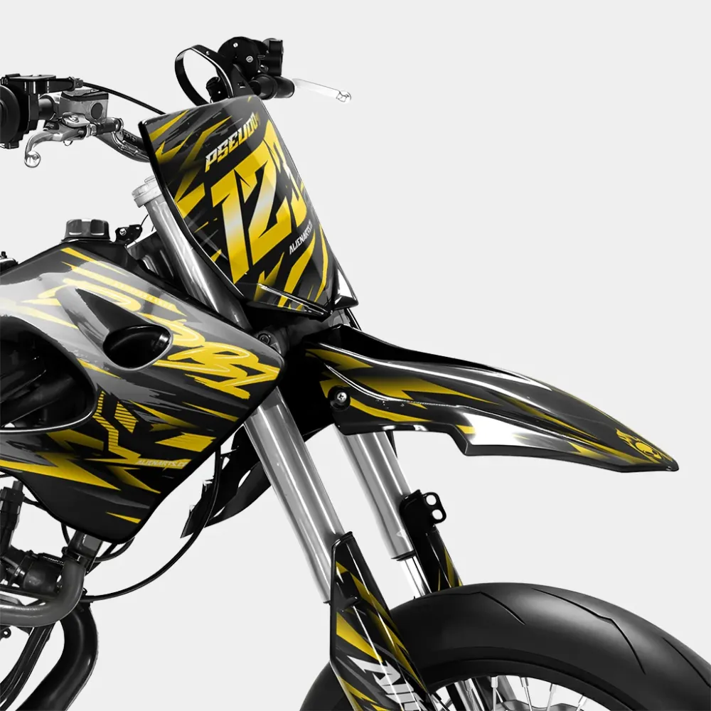 VAGUE - Decoratieset DERBI 50cc - Donkergeel