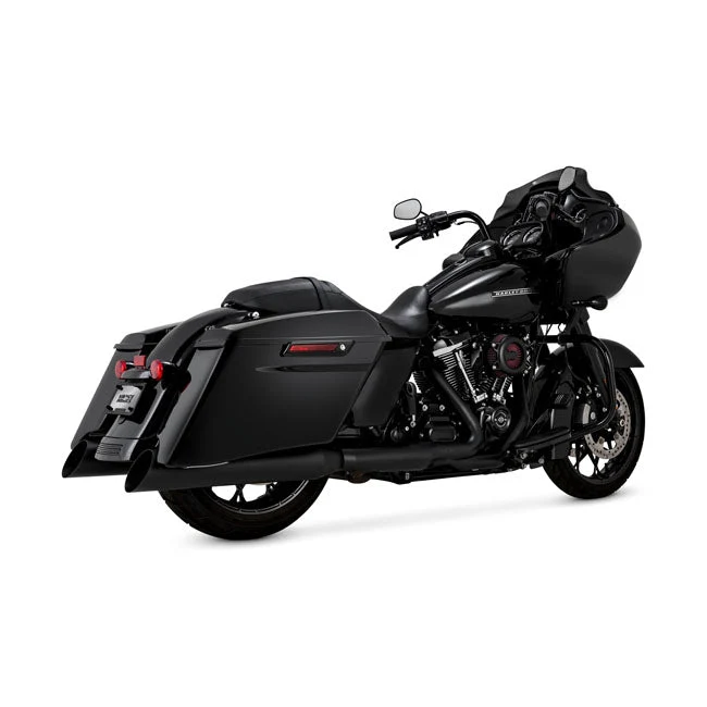 Vance & Hines Blackslash 450 Black Touring Slip-On Mufflers Harley
