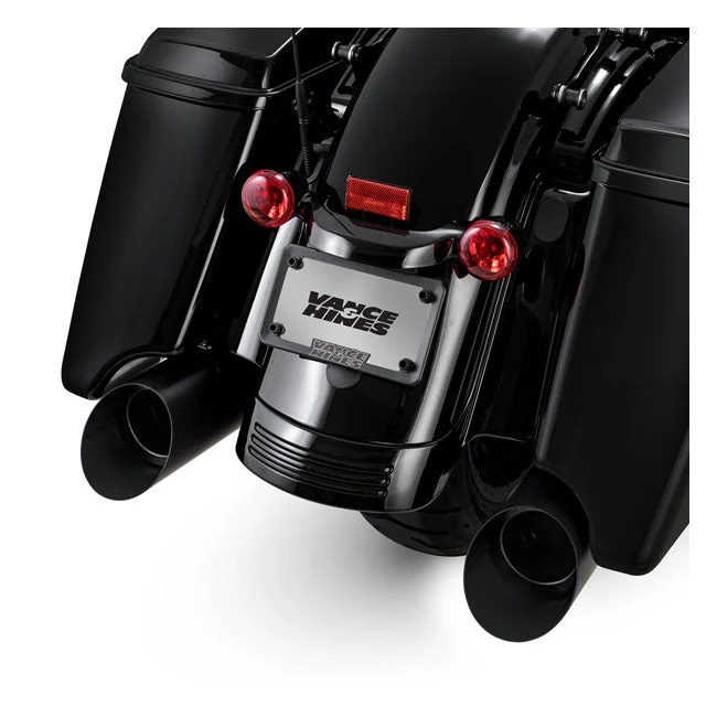 Vance & Hines Blackslash 450 Black Touring Slip-On Mufflers Harley
