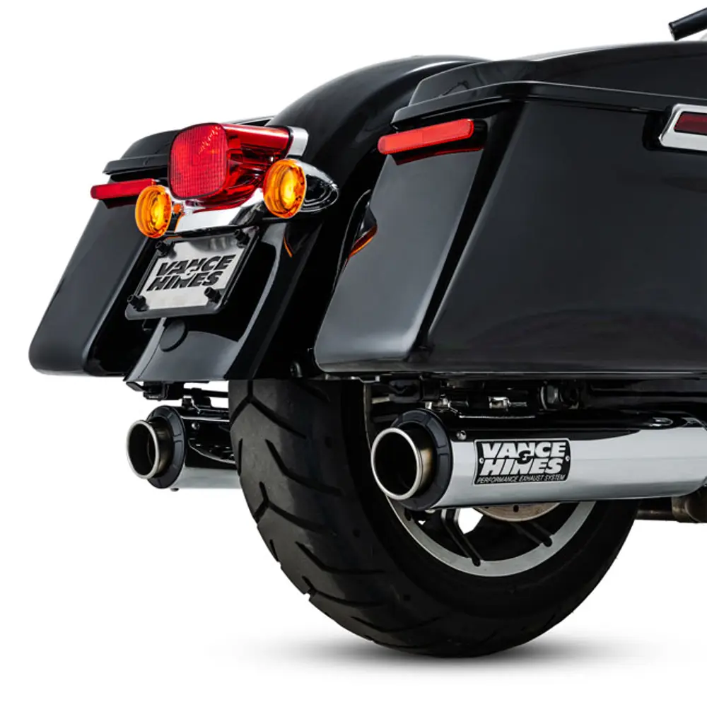 Vance & Hines Supersport 400 Chroom Slip-On Geluiddempers voor Harley