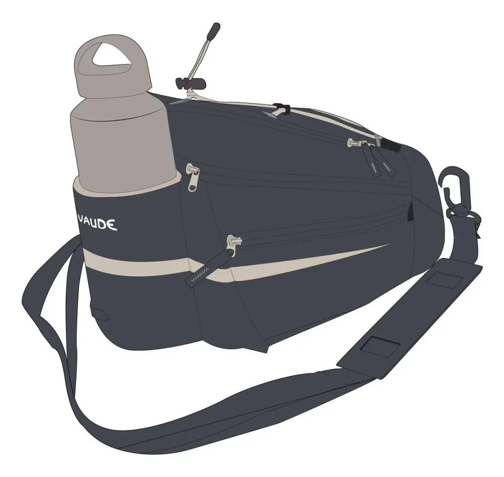 VAUDE Silkroad L bagagedrager tas zwart