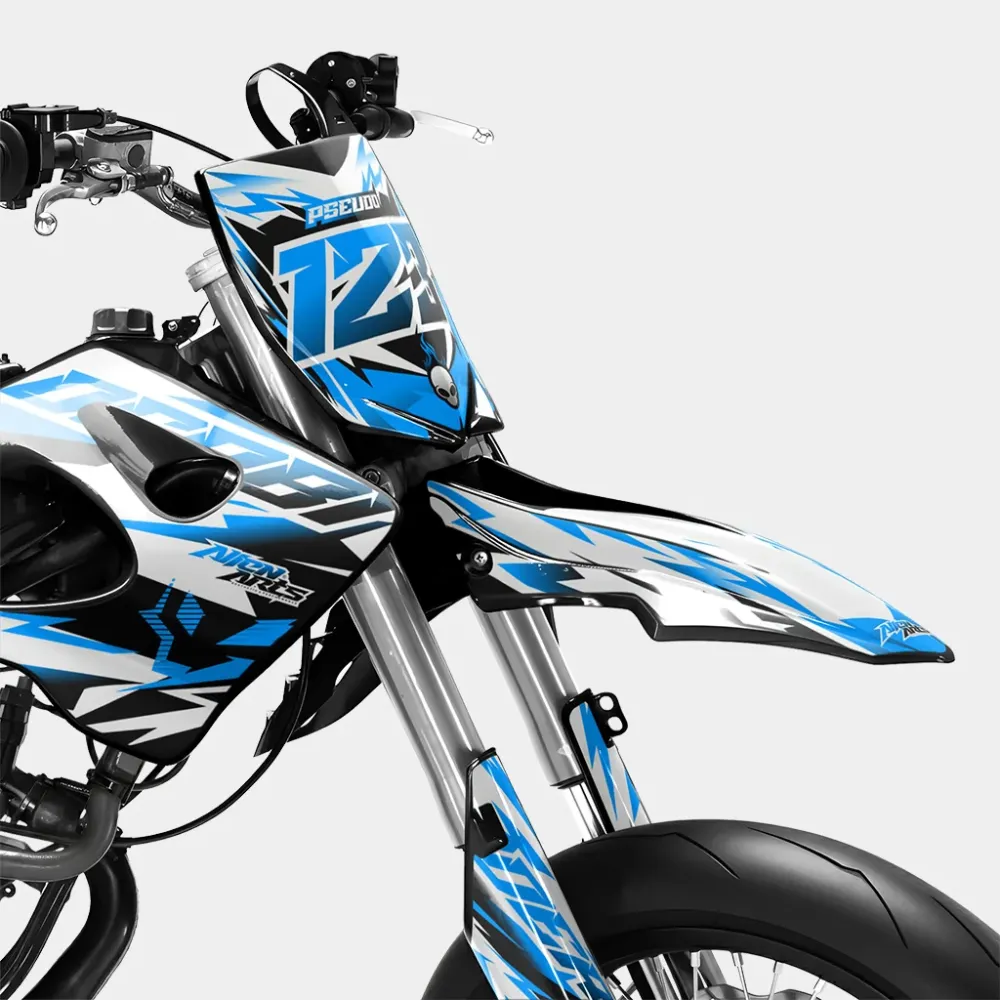 VESTA - Decoratieset DERBI 50cc - Blauw