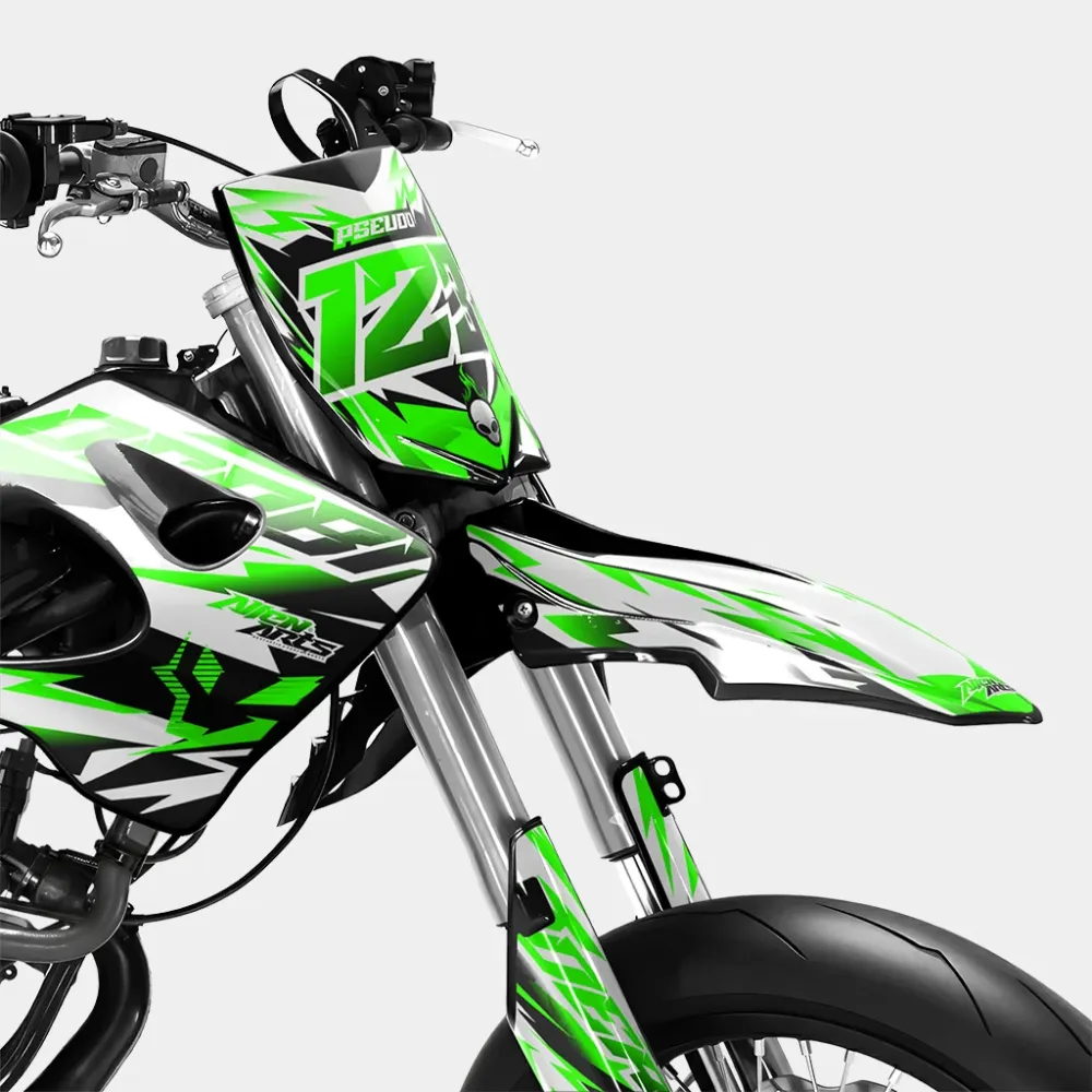 VESTA - Decoratieset DERBI 50cc - Groen