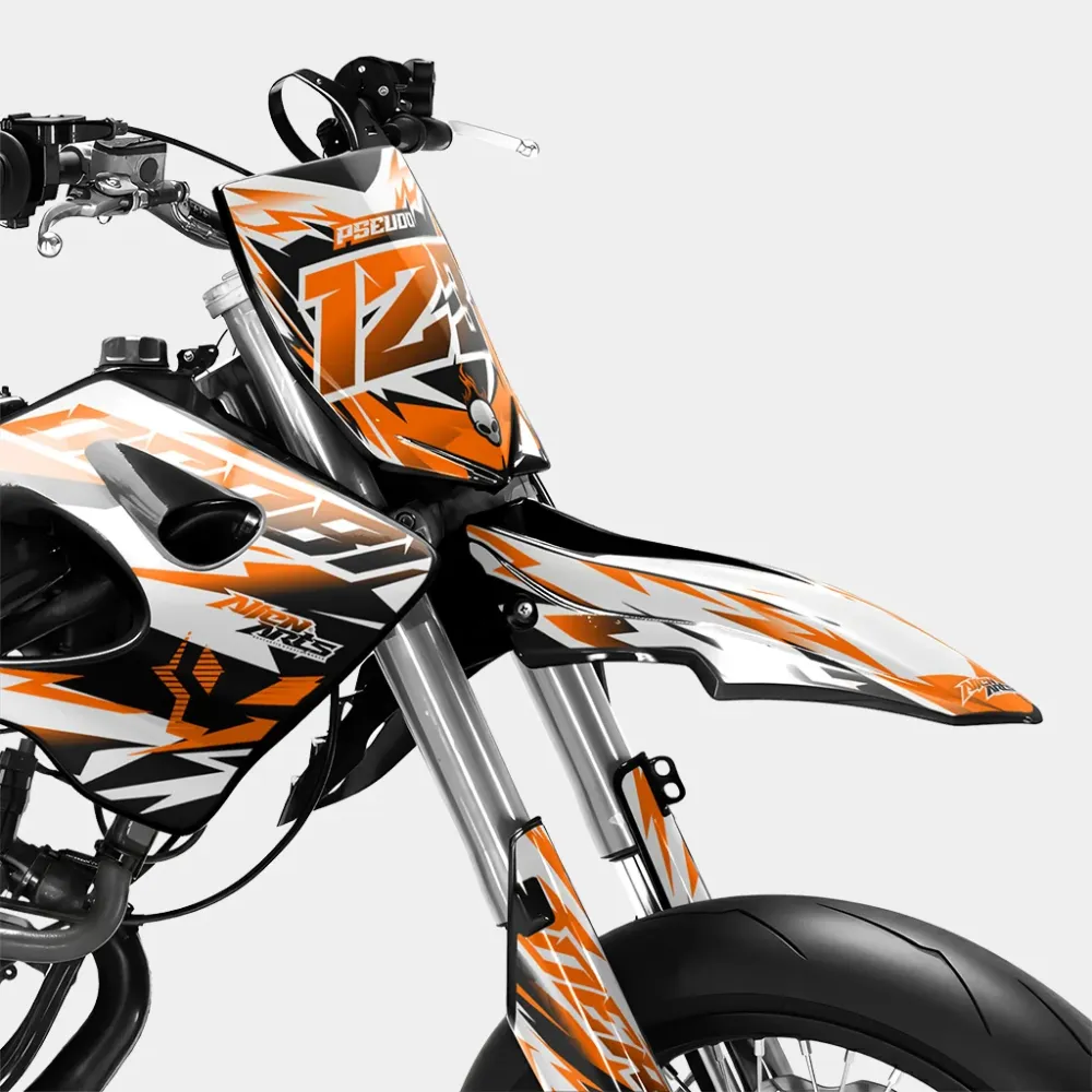 VESTA - Decoratieset DERBI 50cc - Oranje
