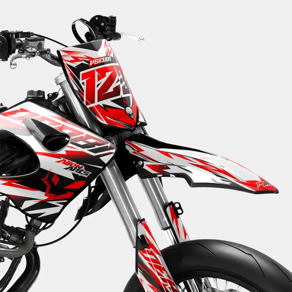 VESTA - Decoratieset DERBI 50cc - Rood