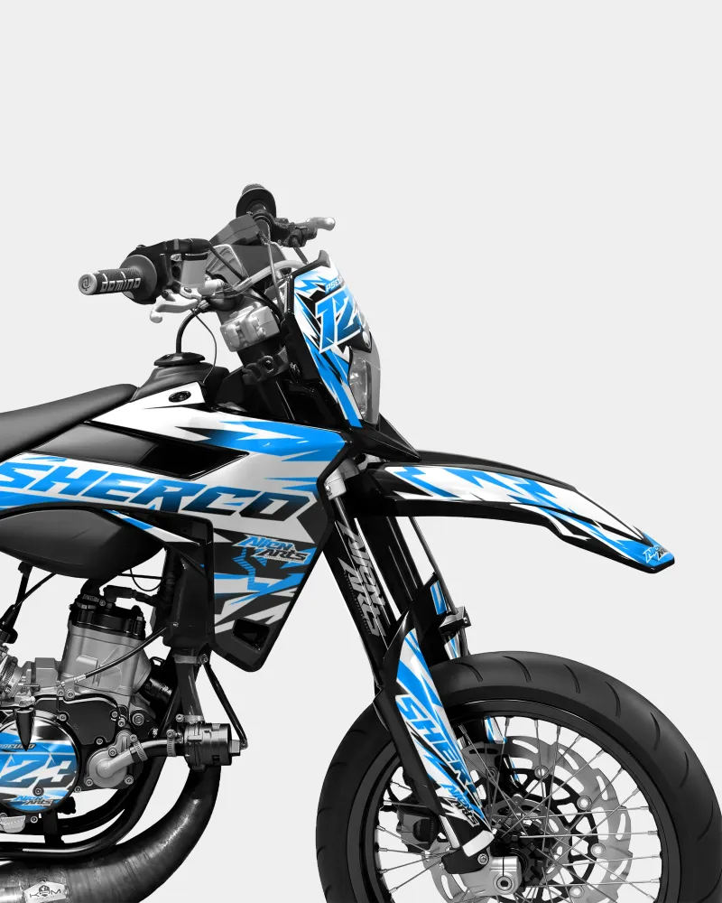 VESTA - Decoratieset SHERCO 50cc - Blauw