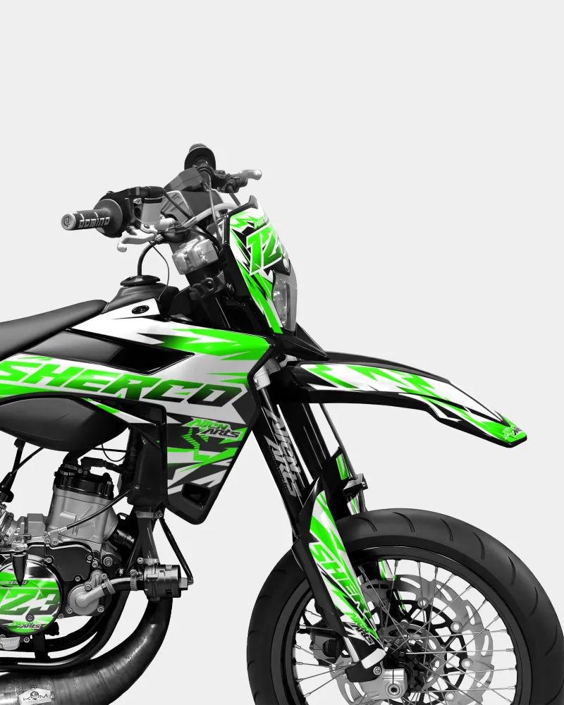VESTA - Decoratieset SHERCO 50cc - Groen