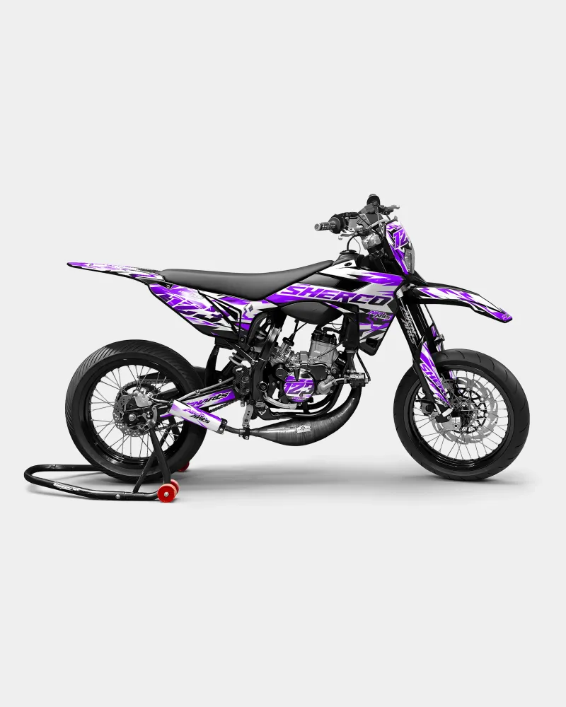 VESTA - Decoratieset SHERCO 50cc - Paars