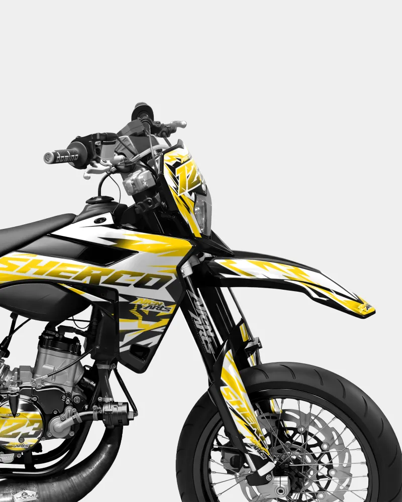 VESTA - SHERCO 50cc decoratieset - Donkergeel