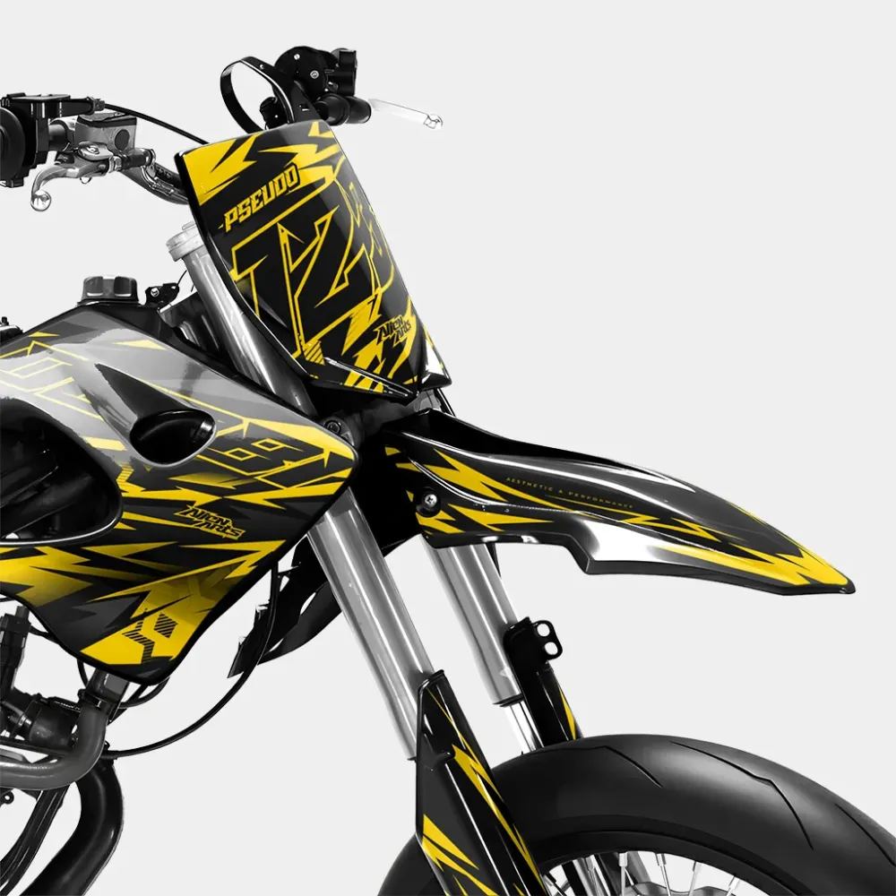 VIREO - Decoratieset DERBI 50cc - Donkergeel