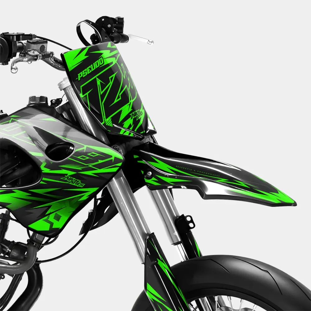 VIREO - Decoratieset DERBI 50cc - Groen