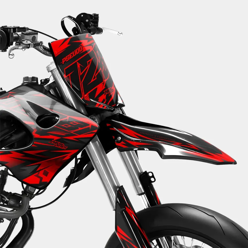 VIREO - Decoratieset DERBI 50cc - Rood