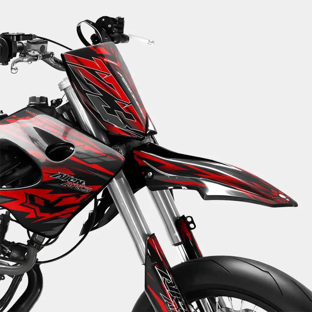 VITRA - Decoratieset DERBI 50cc - Rood