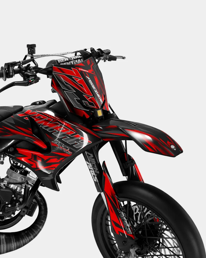 VITRA - YAMAHA DT 50cc decoratieset - Rood