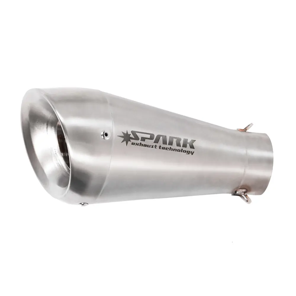 Vonk 60s stijl roestvrij staal Universele Motorfiets Slip-On Muffler