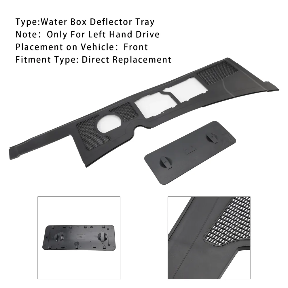 Waterbox Deflector Tray & Batterijdeksel 8E1819447 voor LHD Audi A4 B6 B7 02-2007