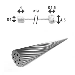 XLC SH-X18 Schakel binnenkabel Ø1,25mm 2250mm