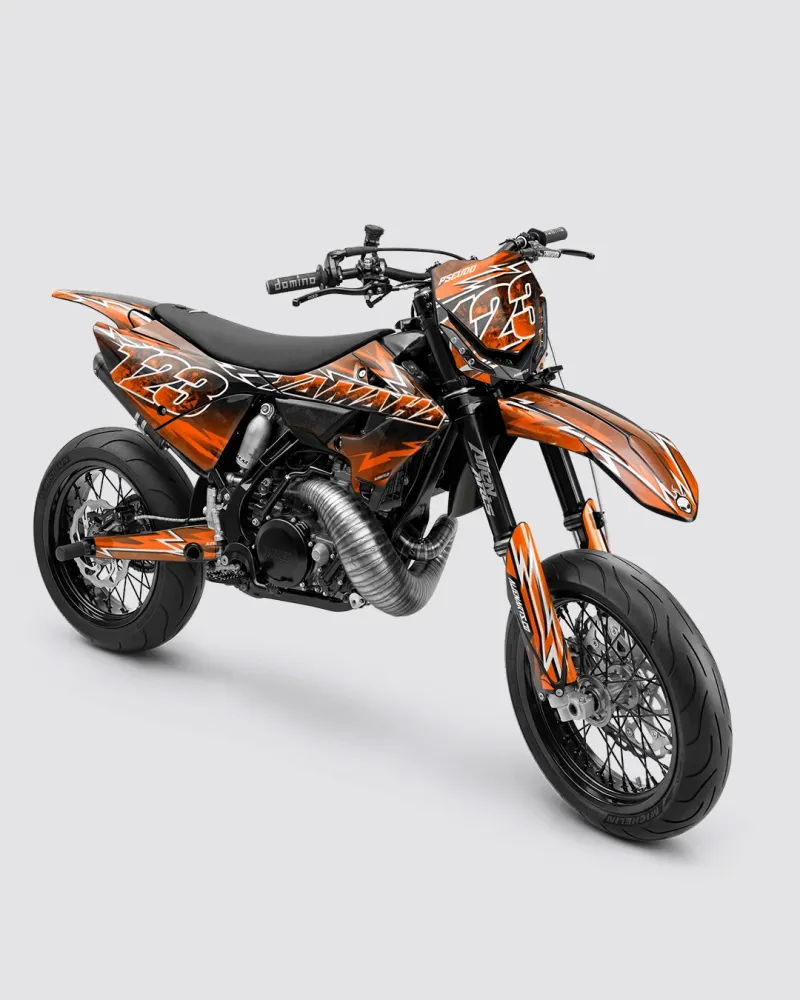 XONIX - Semi-personaliserbare Supermotard-decoratieset - Oranje