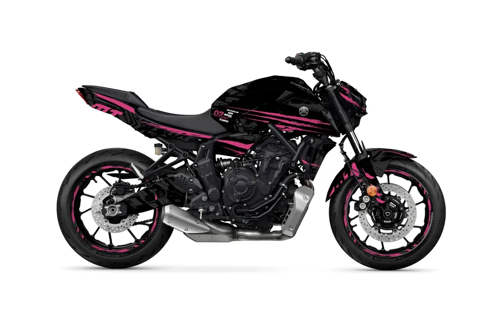 Yamaha MT-07 Graphics - "Venom" (Roze)