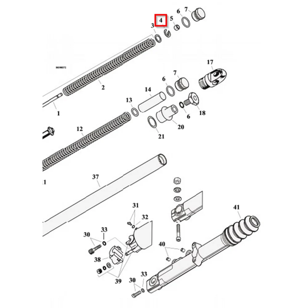 Zadelcartridge Voorvork FLD 12-15; FXDLS 16-17; Touring 02-16