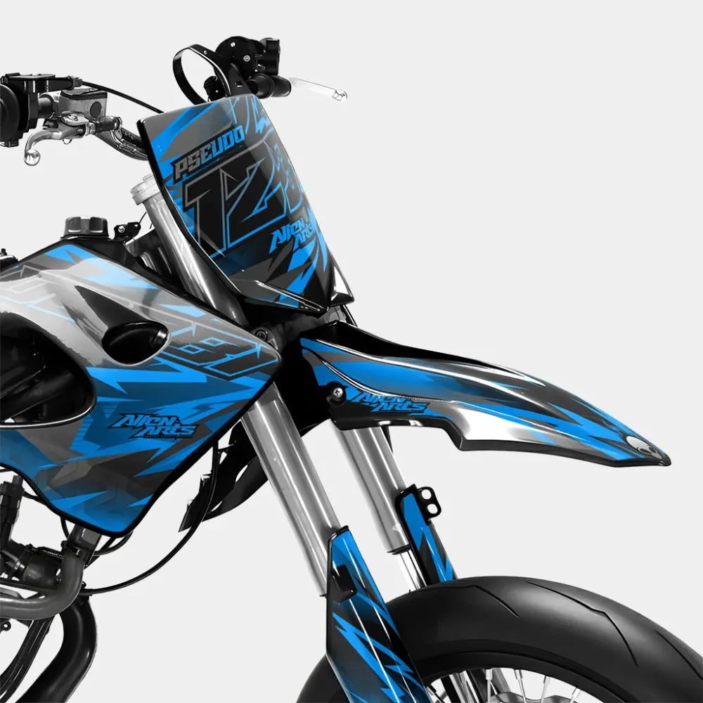 ZÉPHYR - Decoratieset DERBI 50cc - Blauw
