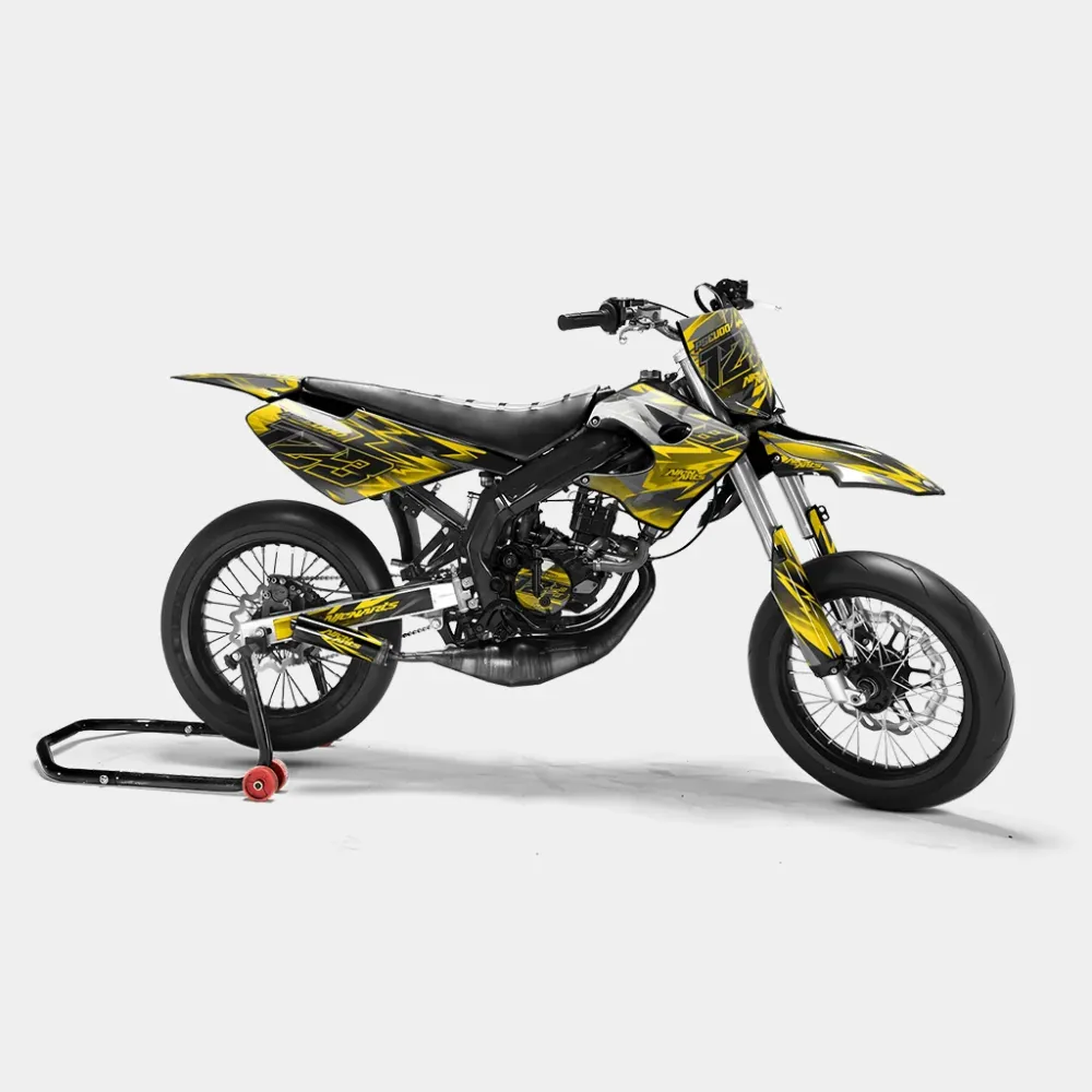 ZÉPHYR - Decoratieset DERBI 50cc - Donkergeel