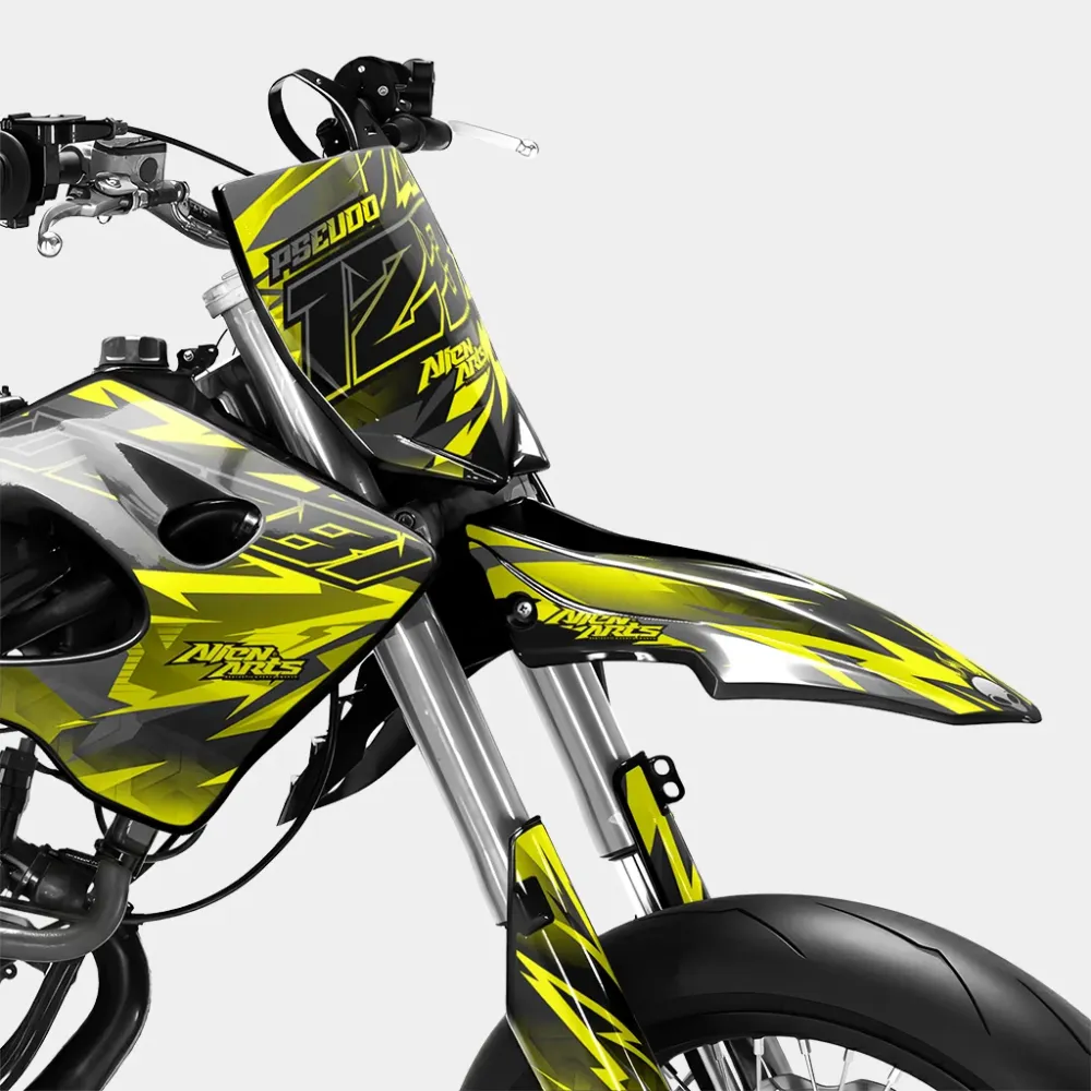 ZÉPHYR - Decoratieset DERBI 50cc - Geel