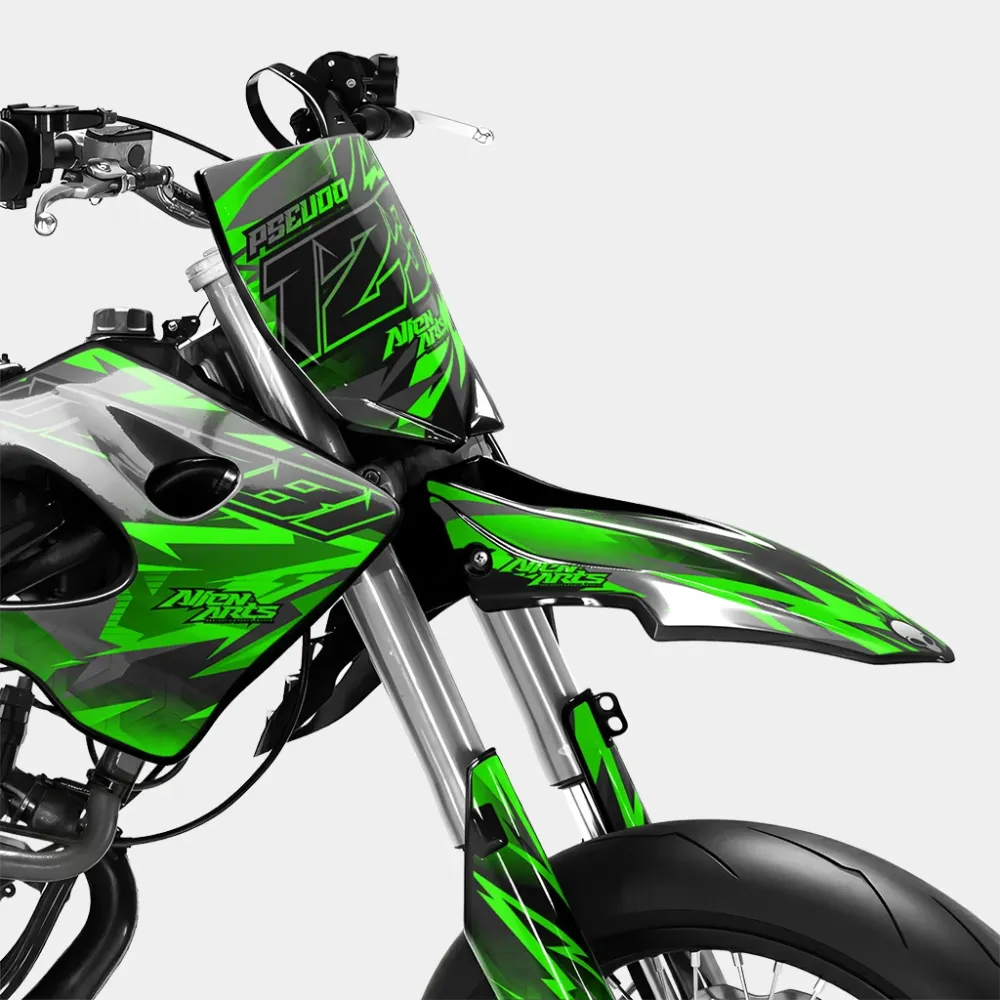 ZÉPHYR - Decoratieset DERBI 50cc - Groen