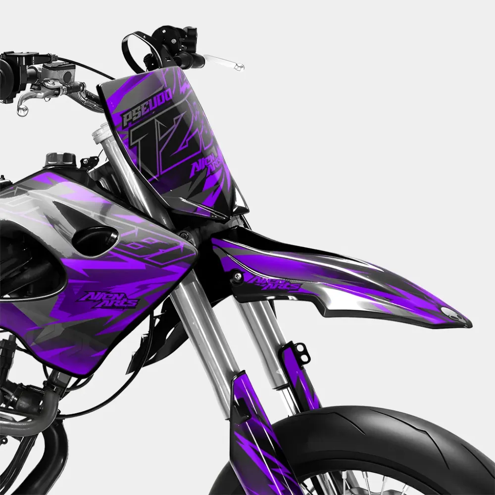 ZÉPHYR - Decoratieset DERBI 50cc - Paars