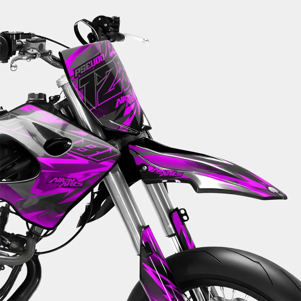 ZÉPHYR - Decoratieset DERBI 50cc - Roze