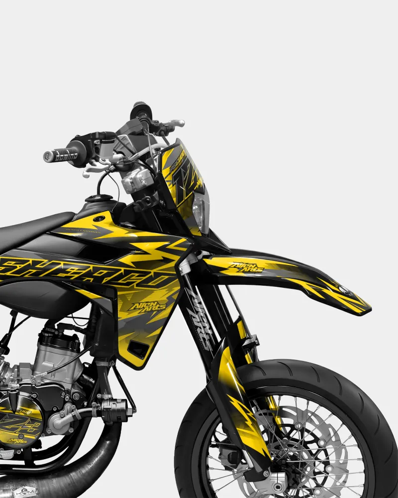 ZÉPHYR - Decoratieset SHERCO 50cc - Donkergeel