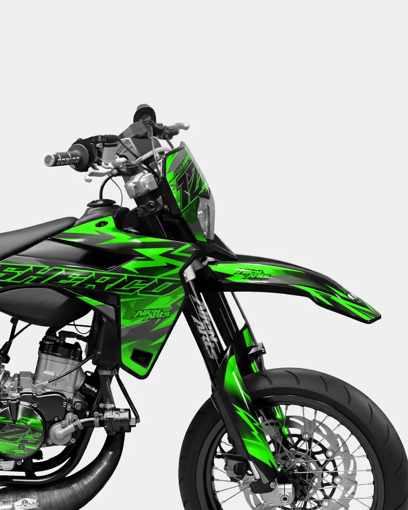 ZÉPHYR - Decoratieset SHERCO 50cc - Groen