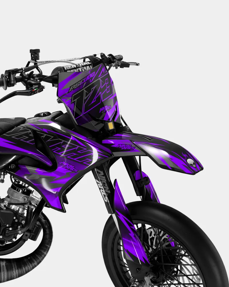 ZÉPHYR - Decoratieset YAMAHA DT 50cc - Paars