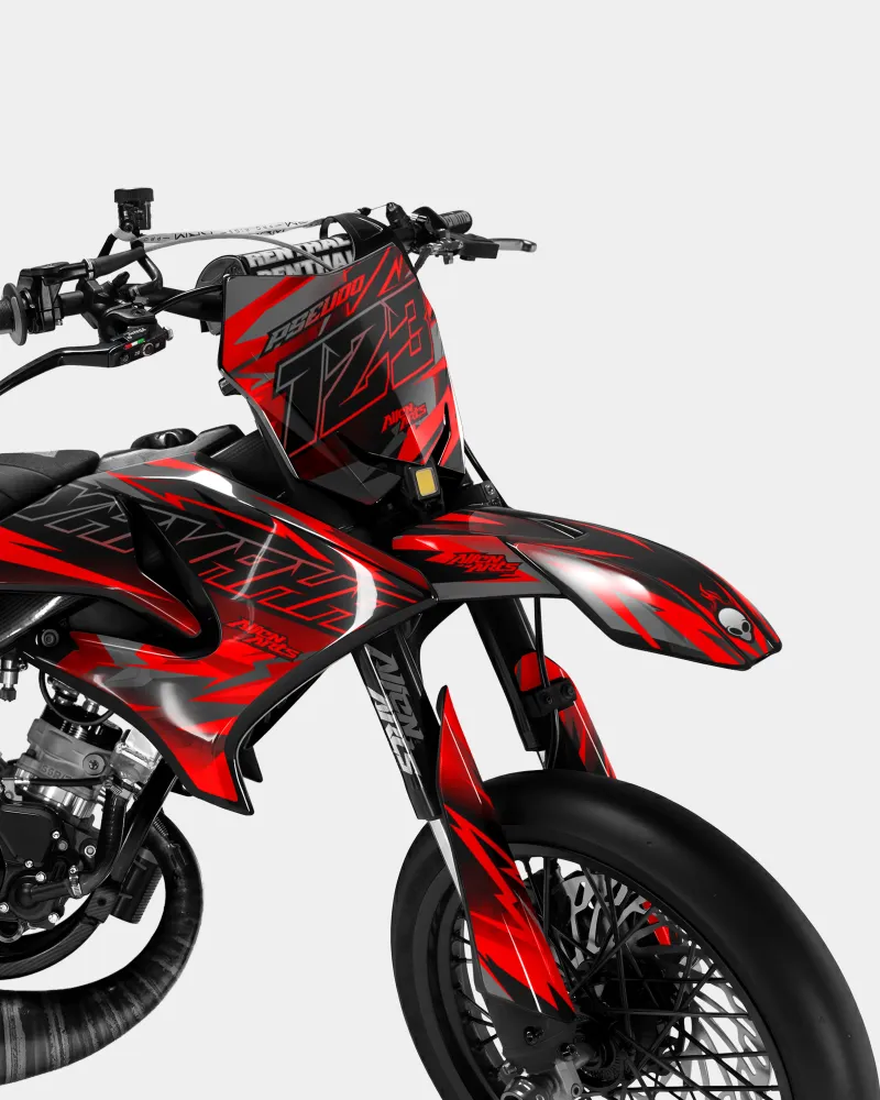 ZÉPHYR - Decoratieset YAMAHA DT 50cc - Rood