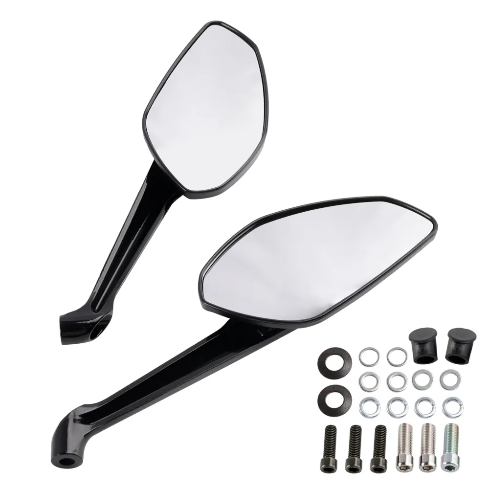 ZWART PAAR ACHTERUITKIJKSPIEGELS VOOR DUCATI STREETFIGHTER V2 V4 V4S SP SP2 2020-2024