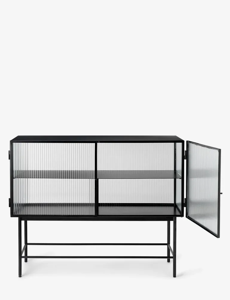 HAZE SIDEBOARD REEDED RAVENZWART