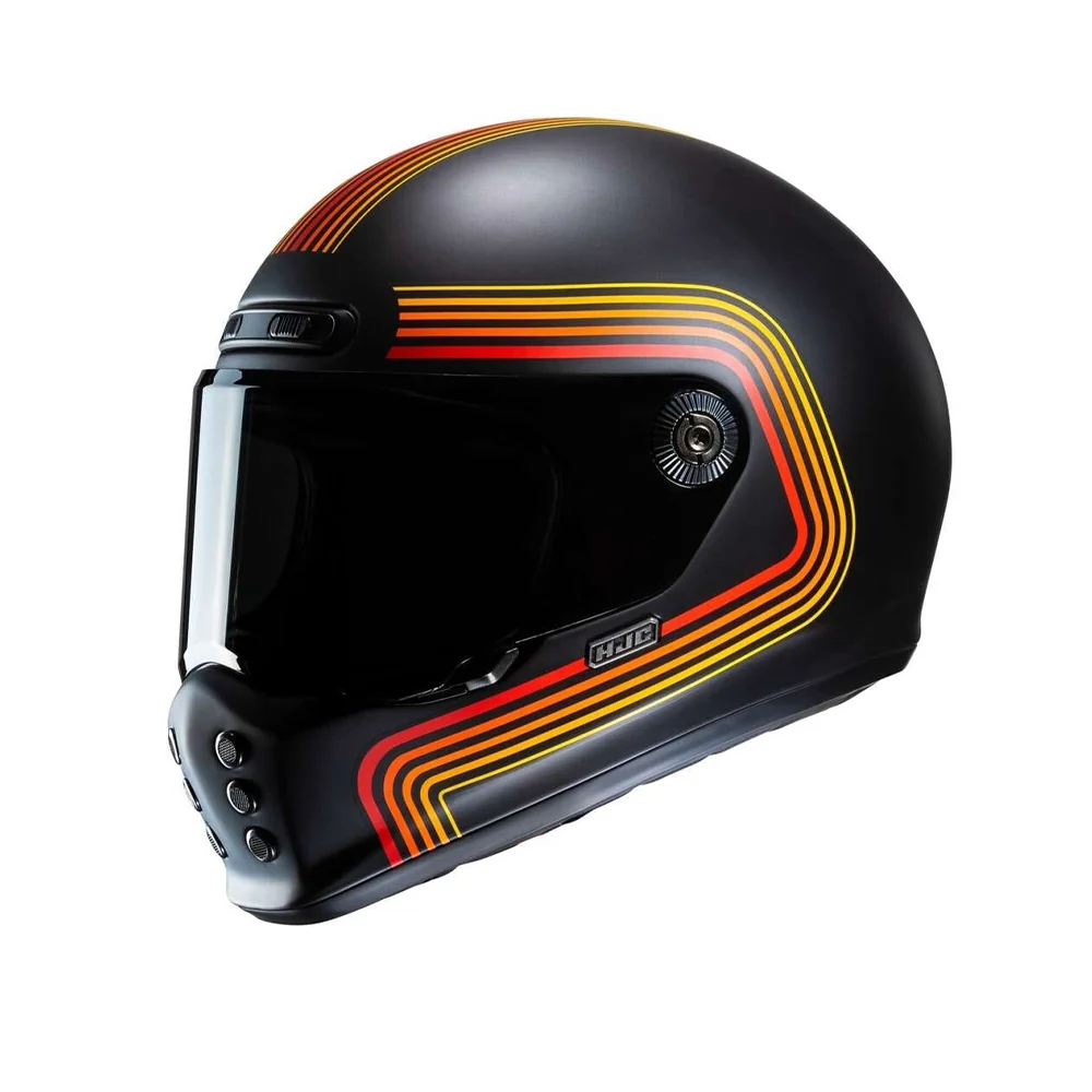 HJC V10 FONI MC1SF moto integral Casco negro mate rojo - Perfecte Pasvorm Mc1sf