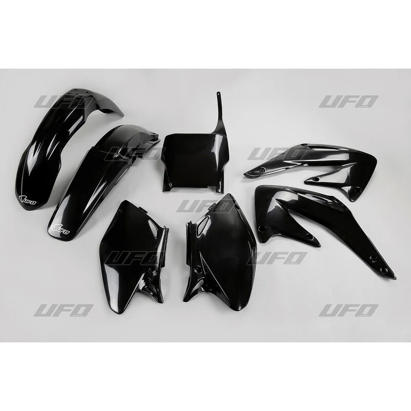Premium All-Weather Kit plástica completo UFO Honda negro HOKIT107-001