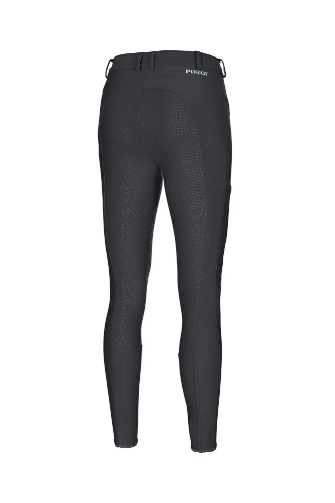 Tessa Grip Women's Full Seat Breeches Dark Grey 12 met eenvoudige klikmontage