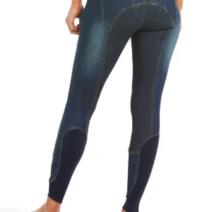 Wiel Halo Denim Women´s Full Seat Breeches Dark Zeeblauw 14