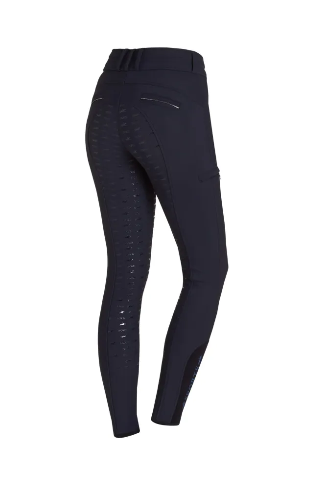 Winter Heather Women's Full Seat Breeches Turquoise Zeeblauw 8 met bescherming tegen weersinvloeden