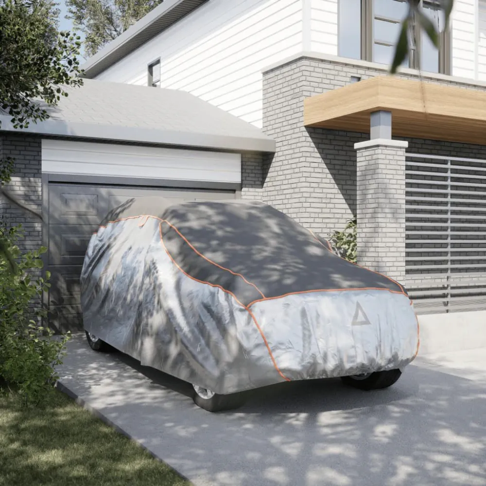 Autohoes voor SUV hagelbescherming M zilverkleurig en grijs compact opbergtas