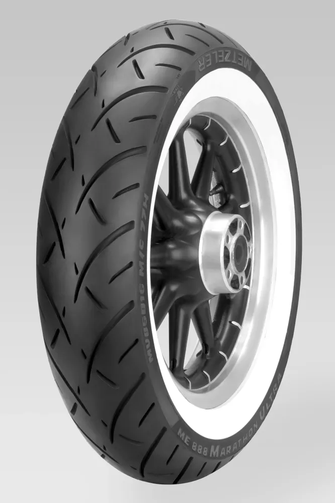 Neumático Trasero Banda Blanca Para Harley-Davidson Metzeler MU85B16 77H